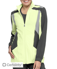 Cherokee Infinity Limited Edition Color Block Women's 2-Pocket Zip Front Scrub Jacket