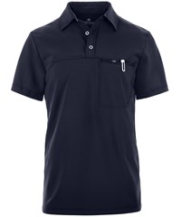 Cherokee Infinity Men's 1-Pocket STRETCH Rib-Knit Polo Scrub Top