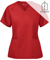 Butter-Soft Core by UA™ Women's 2-Pocket Solid Mock Wrap Scrub Top **IRREGULAR**