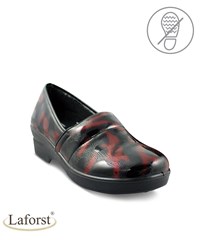 LaForst Jaime Burgundy Patent Women's Leather Clog