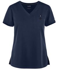 Style # K1010: NAVYkoi Next Gen Ready to Work Women's 1-Pocket V-Neck STRETCH Scrub Top