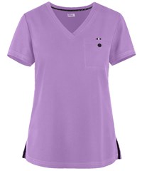 Style # K1010: WISTEkoi Next Gen Ready to Work Women's 1-Pocket V-Neck STRETCH Scrub Top