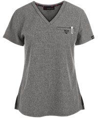 Style # K1011: HEAGRkoi Basics Kade Women's 1-Pocket V-Neck Tuck-In STRETCH Scrub Top