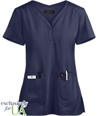 UA Exclusive koi Lite™ Women's 3-Pocket Y-Neck STRETCH Scrub Top