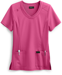 koi planet Longevity Women's 2-Pocket V-Neck Scrub Top 