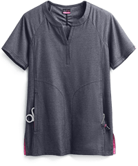 Style # K1035: HENAVkoi Lite™ STRETCH Action Women's 4-Pocket Y-Neck Scrub Top