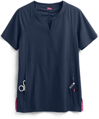 Style # K1035: NAVYkoi Lite™ STRETCH Action Women's 4-Pocket Y-Neck Scrub Top