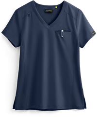 Style # K1038: NAVYkoi planet Women's 1-Pocket V-Neck Tuck-In Scrub Top