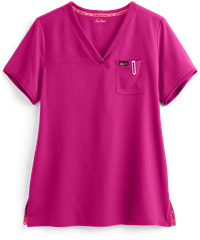 Style # K1041: AZPINkoi Lite™ Vivacious Women's 1-Pocket V-Neck Tuck-In Scrub Top
