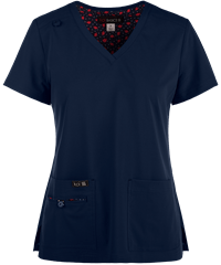 Style # K373: NAVYkoi Basics Becca Women's 4-Pocket V-Neck Scrub Top