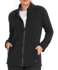 Style # K452: BLACKkoi Lite™ Wellness Women's 4-Pocket Fleece Inner Scrub Jacket
