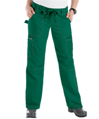 koi Lindsey Women's 6-Pocket Low-Rise Cargo PETITE Scrub Pants