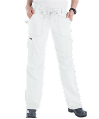 Style # K701N: WHITEkoi Lindsey Women's 6-Pocket Low-Rise Cargo Scrub Pants