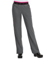 koi Lite™ Spirit Women's 5-Pocket Elastic Waist Slim Fit PETITE STRETCH Scrub Pants