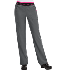 Style # K720: CHARCkoi Lite™ Spirit Women's 5-Pocket Elastic Waist Slim Fit STRETCH Scrub Pants