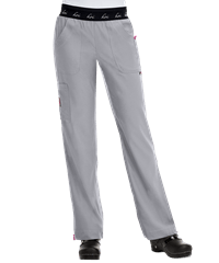 Style # K720: PLAGRkoi Lite™ Spirit Women's 5-Pocket Elastic Waist Slim Fit STRETCH Scrub Pants