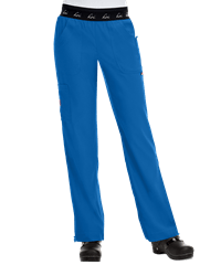 Style # K720: ROYALkoi Lite™ Spirit Women's 5-Pocket Elastic Waist Slim Fit STRETCH Scrub Pants
