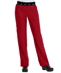Style # K720: RUBYkoi Lite™ Spirit Women's 5-Pocket Elastic Waist Slim Fit STRETCH Scrub Pants