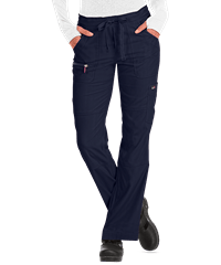 Style # K721: NAVYkoi Lite™ Peace Women's 6-Pocket Drawstring Waist Slim Fit STRETCH Scrub Pants