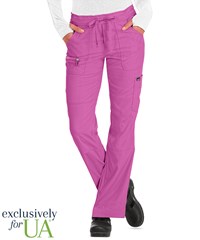 koi Lite™ Peace Women's 6-Pocket Drawstring Waist Slim Fit STRETCH Scrub Pants