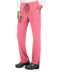 koi Next Gen Everyday Hero Women's 5-Pocket Drawstring Cargo PETITE STRETCH Scrub Pants