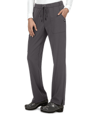 Style # K739: CHARCkoi Next Gen Everyday Hero Women's 5-Pocket Drawstring Cargo STRETCH Scrub Pants