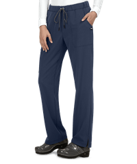 Style # K739: NAVYkoi Next Gen Everyday Hero Women's 5-Pocket Drawstring Cargo STRETCH Scrub Pants