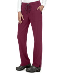 Style # K739: WINEkoi Next Gen Everyday Hero Women's 5-Pocket Drawstring Cargo STRETCH Scrub Pants