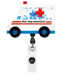koi Ambulance Shaker ID Badge Holder
