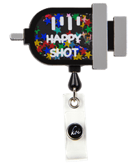 koi Shaker Happy Shot Retractable Badge Reel