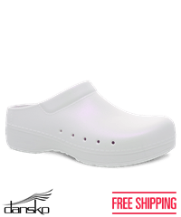 Dansko Kane Lightweight Pearl Iridescent Molded Women's Open Back Nursing Clogs