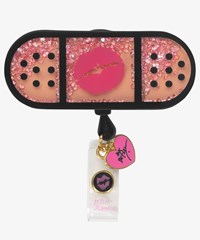 Betsey Johnson Betsey Band Aid Shaker ID Badge Holder