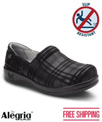 Alegria Keli Plaid To Meet You Women's Slip On Nursing Shoes