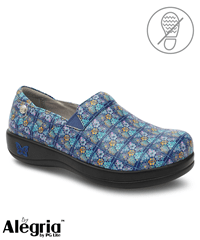 Alegria Keli Rose's Blue Quilt Women's Slip On Nursing Shoes