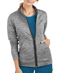 UA Butter-Soft STRETCH Women's 2-Pocket Technical Knit Zip Front Scrub Jacket
