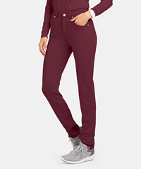 Lauderdale By UA Mellow Ponte Women's 4-Pocket PETITE Knit Jean STRETCH Scrub Pants