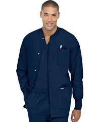 Style # L7551: NAVYLandau Men's 3-Pocket Warm-Up Scrub Jacket