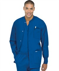 Style # L7551: ROYALLandau Men's 3-Pocket Warm-Up Scrub Jacket