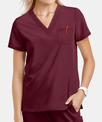 Lauderdale By UA Acacia Women's 1-Pocket Short Sleeve STRETCH Scrub Top