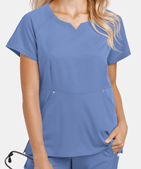 Lauderdale By UA Revenna Women's 2-Pocket Raglan STRETCH Scrub Top