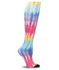 Nurse Mates Multi Tie Dye 360 Women's 12-14 mmHg Compression Socks 