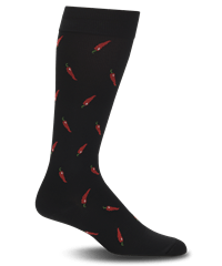 Nurse Mates Chili Peppers Men's 12-14 mmHg Compression Socks