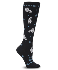 Nurse Mates Save the Polar Bears Women's 12-14 mmHg Compression Socks
