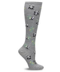 Nurse Mates Save the Pandas Women's 12-14 mmHg Wide Calf Compression Socks