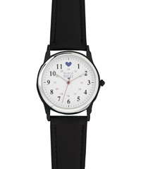 Nurse Mates Black Chrome Military Time Water Resistant Wrist Watch