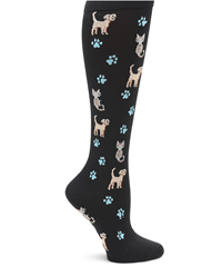 Nurse Mates Pets 'n Paws Women's 12-14 mmHg Compression Trouser Socks