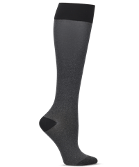 Nurse Mates Heathered Charcoal Women's 15-20 mmHg Moderate Compression Trouser Socks 