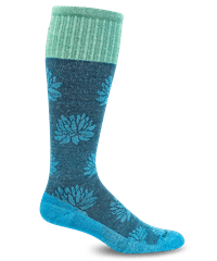 Sockwell Lotus Lift Turquoise Women's 20-30 mmHg Firm Compression Socks 