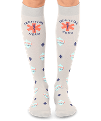 Living Royal Frontline Hero Moderate Graduated Unisex 15-20 mmHg Compression Socks