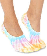Living Royal No Show Pastel Tie Dye Women's No Show Socks